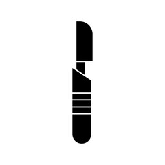Scalpel glyph icon