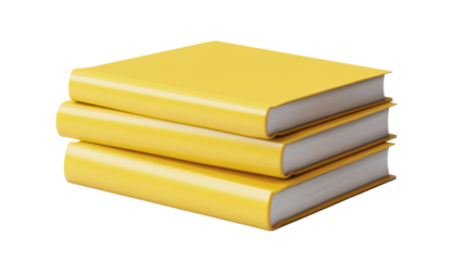 stack of books isolated on white background