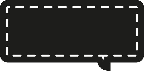 Fototapeta premium black dotted speech bubble