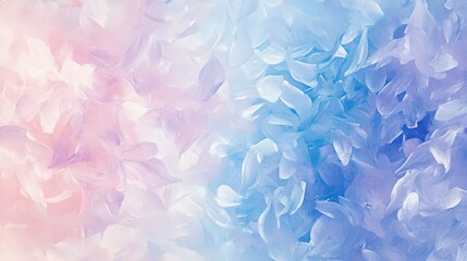 Fototapeta premium Delicate floral petals in pastel hues create a dreamy abstract background