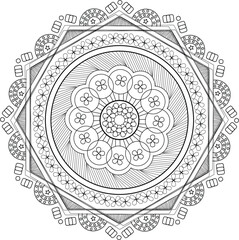 Flower seamless ikat design fashion 