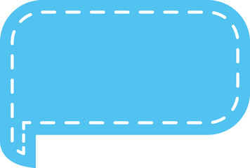 blue dotted speech bubble