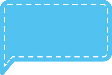 blue dotted speech bubble