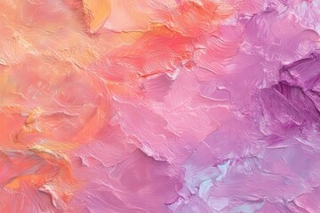 Fototapeta premium Abstract Colorful Painting with Textured Palette Knife Strokes