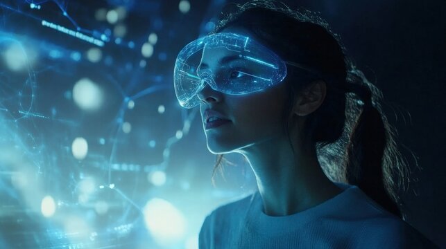 the founders expression conveys excitement and passion for the technology they are developing.