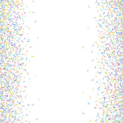 Vector colorful music notations background element in flat style