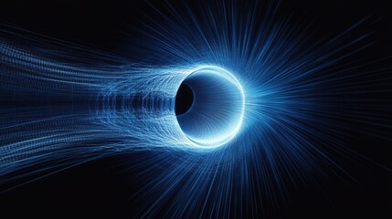 Visualizing the opening of the data warp portal, revealing the dimensions of trending data