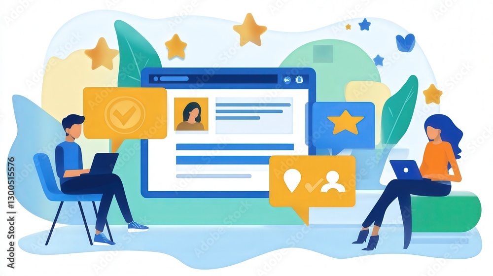 Poster stylish review analytics hub where businesses explore customer sentiment through data-driven insight
