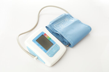 Digital Blood Pressure Monitor With Blue Cuff for Accurate Health Measurements