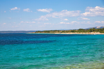 Fototapeta premium beach croatia with blue water