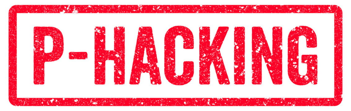 P Hacking Stamp Transparent Seal, Red Grunge P Hacking Word Rubber Stamp Seal