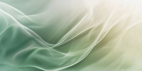 Fototapeta premium Abstract green background. Loose Gradient Textile Drape