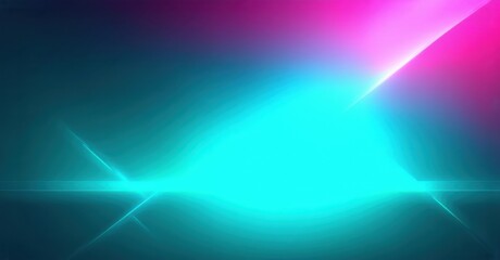Dynamic neon inspired gradient background glowing teal blending deep fuchsia fine grainy noise texture polygonal sharp angles electric light effects bright colorful de