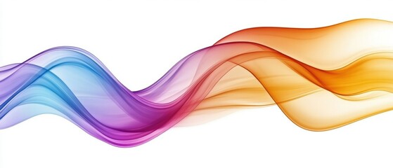 Fototapeta premium Colorful Abstract Waves in Gradient Flowing Motion Design