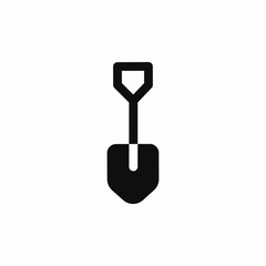 Shovel garden tool icon vector sign
