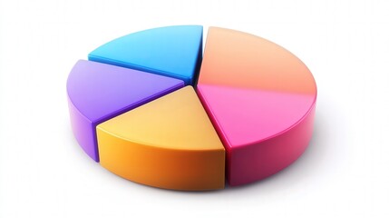 Obraz premium pie chart system where businesses analyze customer satisfaction through real-time graphical representations