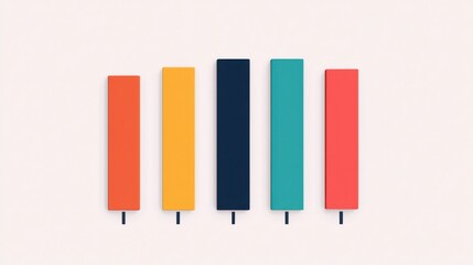 Blank infographics concept. Blank Business Roadmap Infographic with Colorful Geometric Shapes