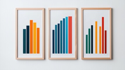Blank infographics concept. Minimalist Blank Infographic Template with Clean Visual Representation of Data and Statistics