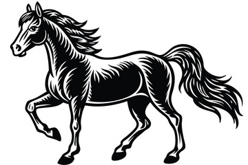 Obraz premium Horse silhouette vector