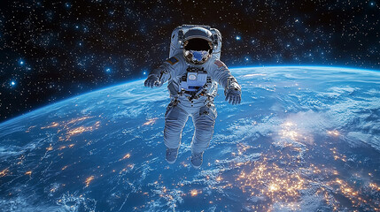 astronaut in space
