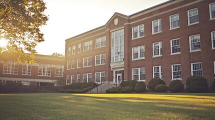 Naklejka premium Candid Campus Life in Natural Light