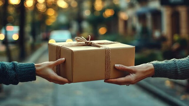 Package Delivery: A Gift Exchange on a City Street