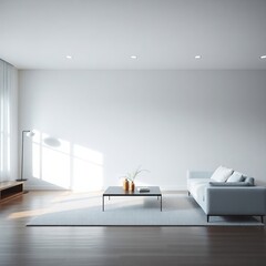 Modern design living room: minimalism and comfort