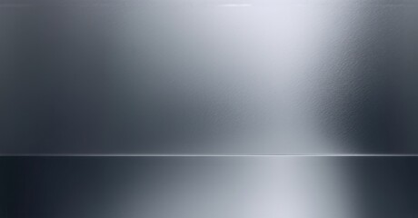 Monochrome metallic gradient background smooth gunmetal gray fading platinum silver fine grain noise texture geometric symmetry subtle neon reflections bright colorful