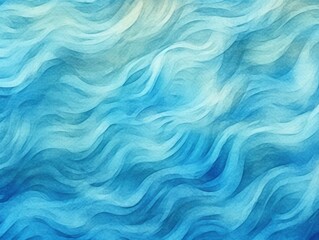 Fototapeta premium Abstract blue water waves create a textured pattern. Background is blurry, use for art
