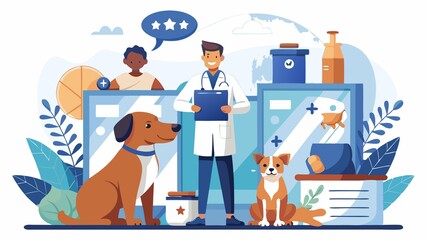 Fototapeta premium Prioritize clinics with a strong reputation, experienced veterinarians, and a commitment to compassionate pet care.