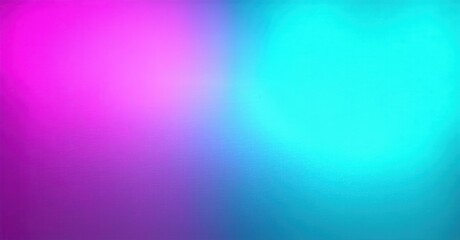 Fototapeta premium Contemporary neon glow gradient background bright turquoise transitioning magenta fine grainy noise texture layered depth soft reflective highlights colorful de