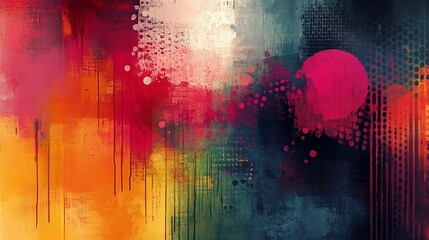 Abstract Color Splash Art