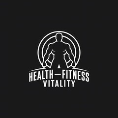 Health & Fitness Logo Illustration -Vitality ,Promotes Physical & Mental Well Being