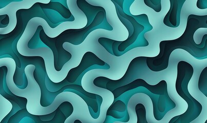 Abstract cyan layered shapes for background, wallpaper, banner, presentation