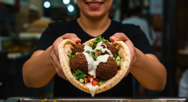 Delicious Falafel Pita Pocket: A Middle Eastern Culinary Delight