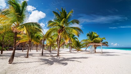 Obraz premium palm trees on the beach