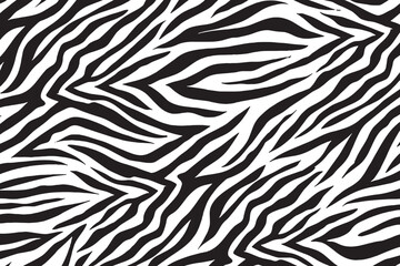 Tiger skin texture black and white	