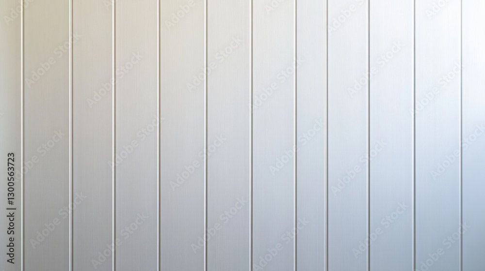Poster Detailed close-up shows white paneling with clean vertical lines, exemplifying minimalistic design and offering ample copy space for creative projects
