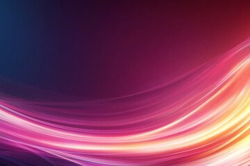 Close-up of glowing purple waves over a deep blue background evokes movement and tranquility, highlighting vibrant colors and light reflections with space for text