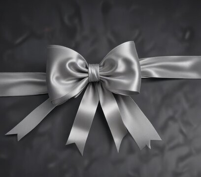 Elegant silver scroll wrapped in velvet ribbon tied with satin bow,  silver scrolls, velvet ribbons