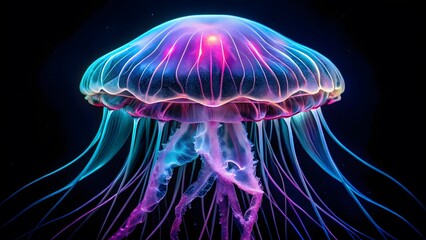 Obraz premium Bioluminescent Jellyfish