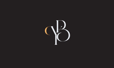 YB, BY, Y, B Abstract Letters Logo Monogram	