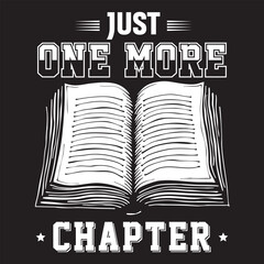 Reading Graphics Design with Just One More Chapter text and Book Vector