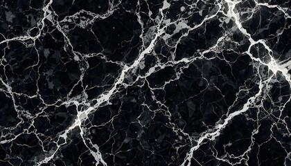 Timeless Sophistication: A Deep Black Marble Texture with Elegant Natural Patterns
