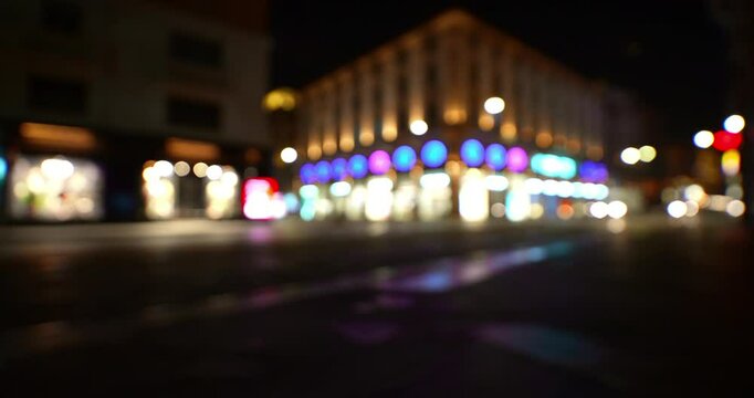 ights in a central street in Milan