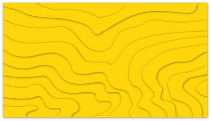 Abstract paper cut style design. Geometric layered curve line vector, realistic papercut decoration textured with wavy layers