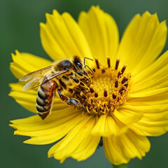  bee and flower