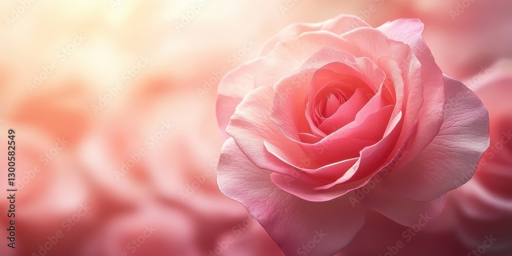 Poster soft whispers of pastel rose hues create a tranquil atmosphere, merging elegance with simplicity in 