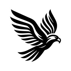 Majestic Flying Eagle Silhouette