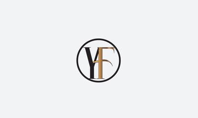 YF, FY, Y, F Abstract Letters Logo Monogram